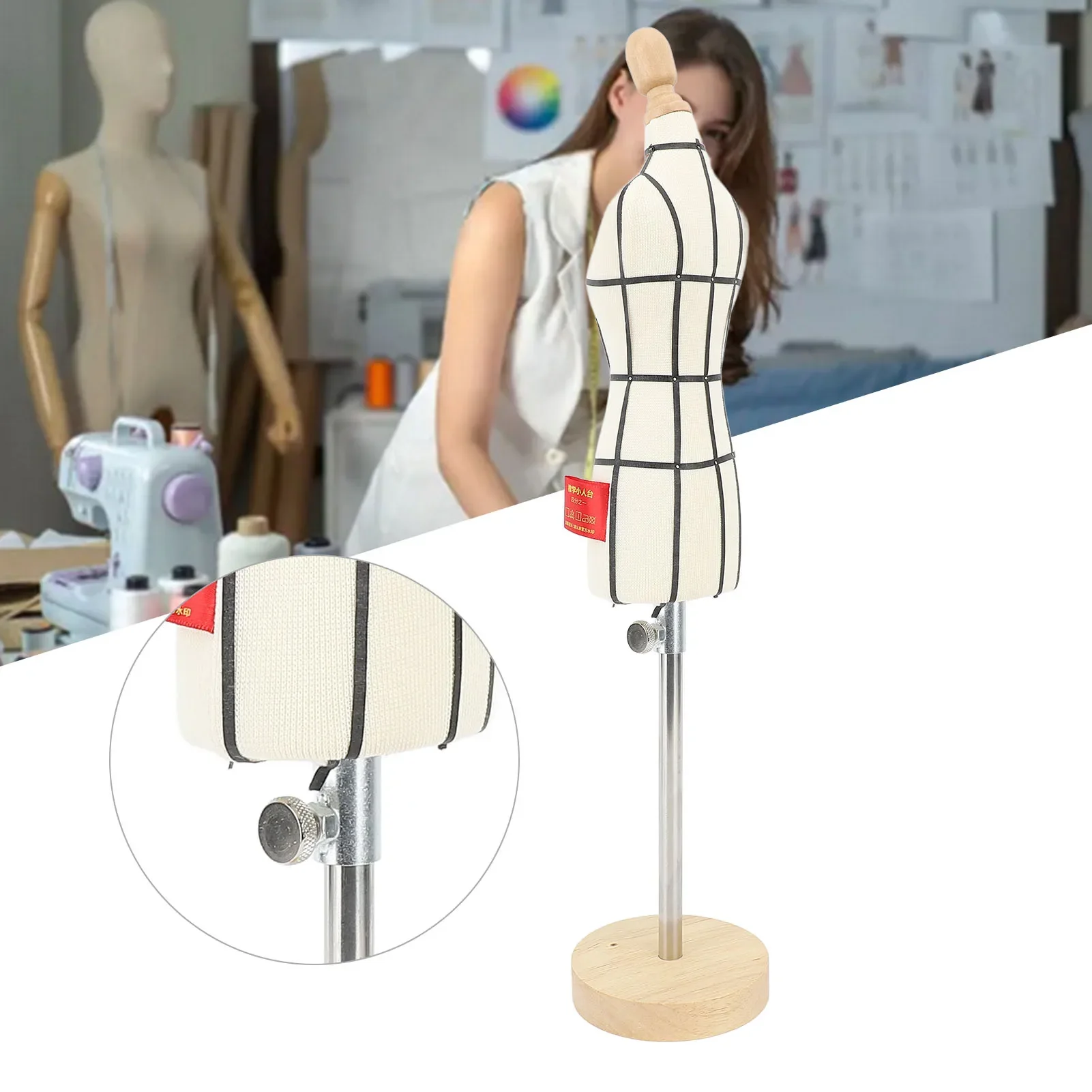 Dress Form Mannequin - Форма для миниатюрного платья с подставкой,