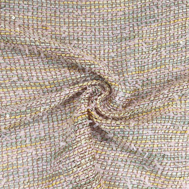 Sewing Tweed - Легкая твидовая ткань с ажурным узором