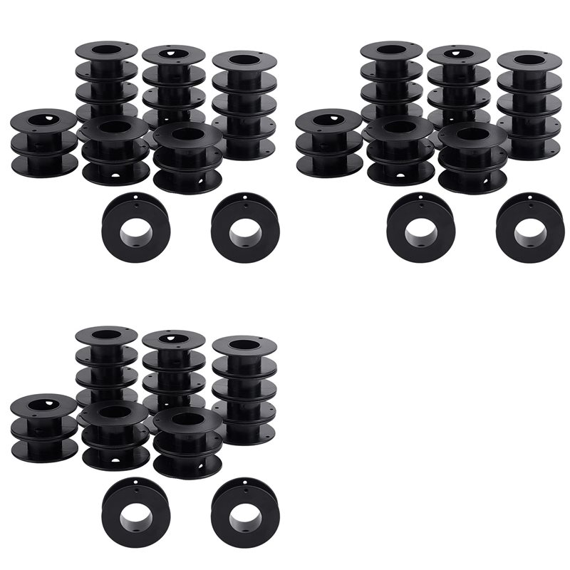 Thread Bobbins Empty - Пустые пластиковые катушки A25F-60 шт., 2,1x0,7