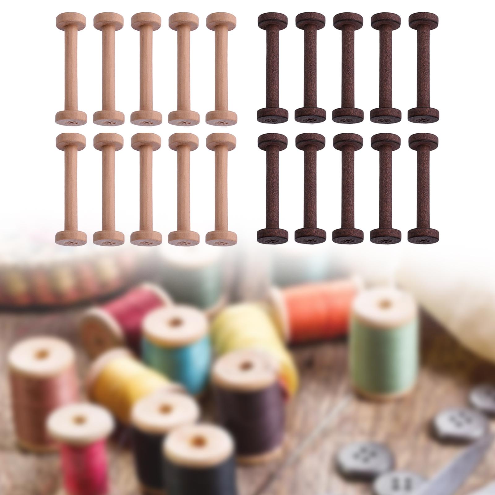 Thread Bobbins Empty - Деревянные бобины, 10 шт., гладкая поверхность,