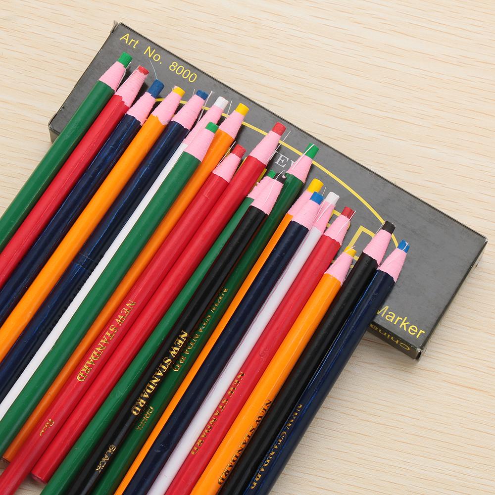 Tailor Chalk Marker - 12 шт., стираемая ручка-карандаш для одежды