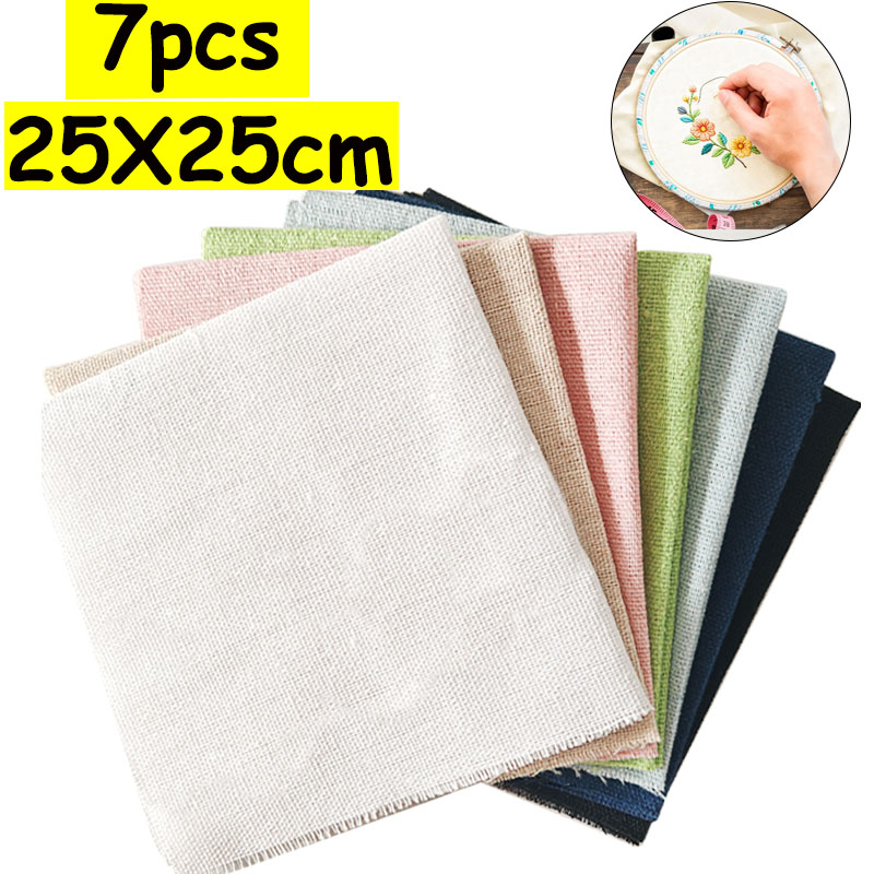 Sewing Textile Art - Набор из 7 льняных тканей размером