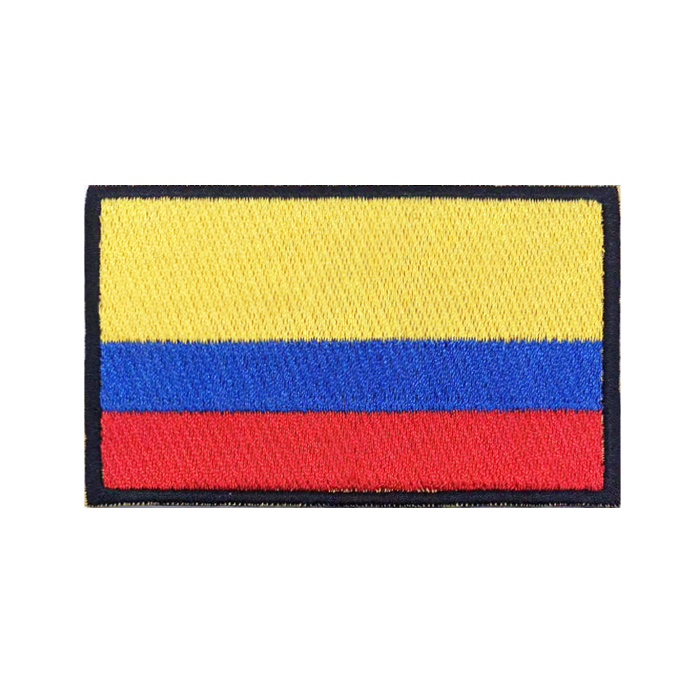 Velcro Sew On - Патчи с флагом Колумбии, нарукавная повязка,