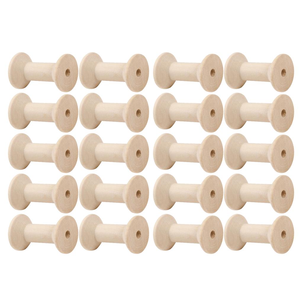 20 шт. деревянных катушек для  – обзор и цена Thread Bobbins Empty