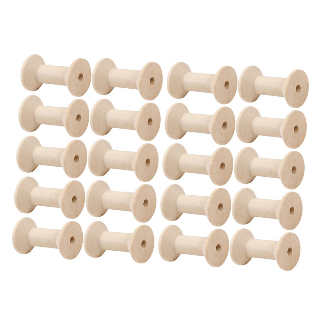 20 шт. деревянных катушек для  – обзор и цена Thread Bobbins Empty