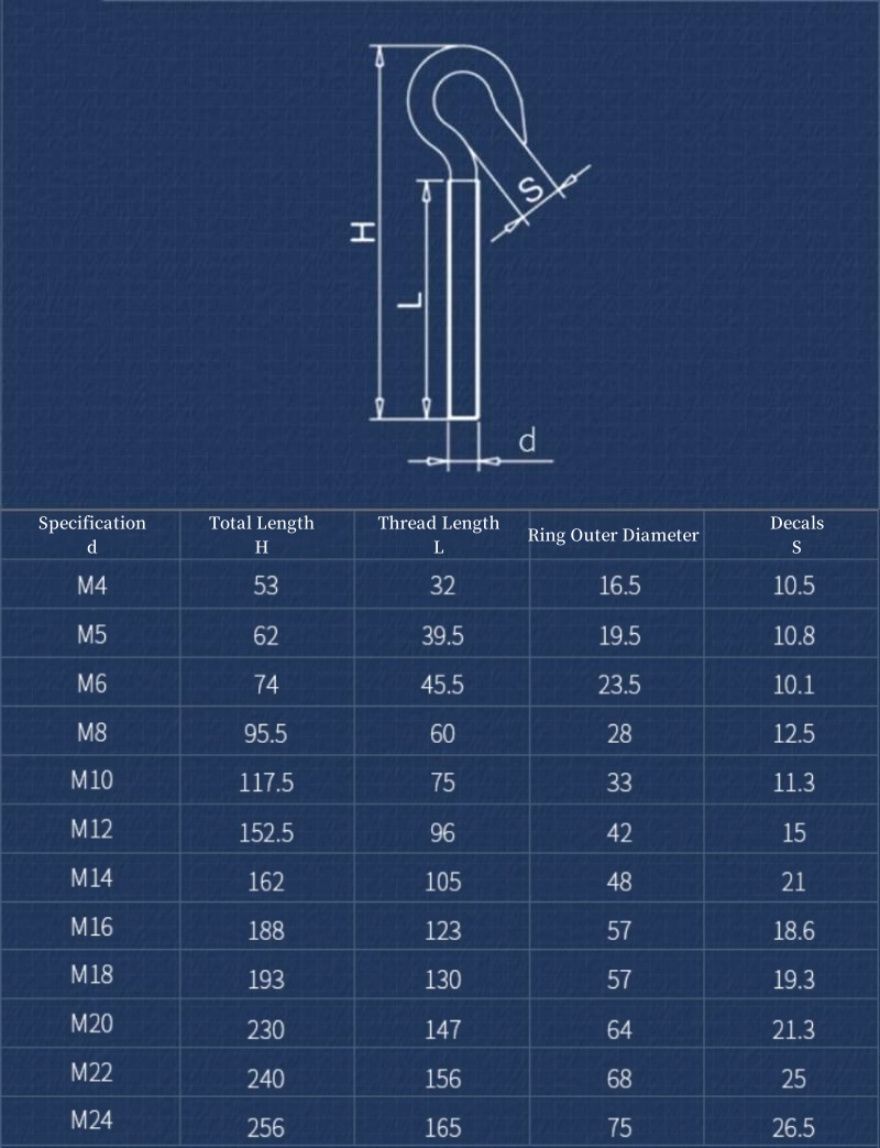 Крюк-шпилька из нержавеющей ст – обзор и цена Hook Eye Fastener