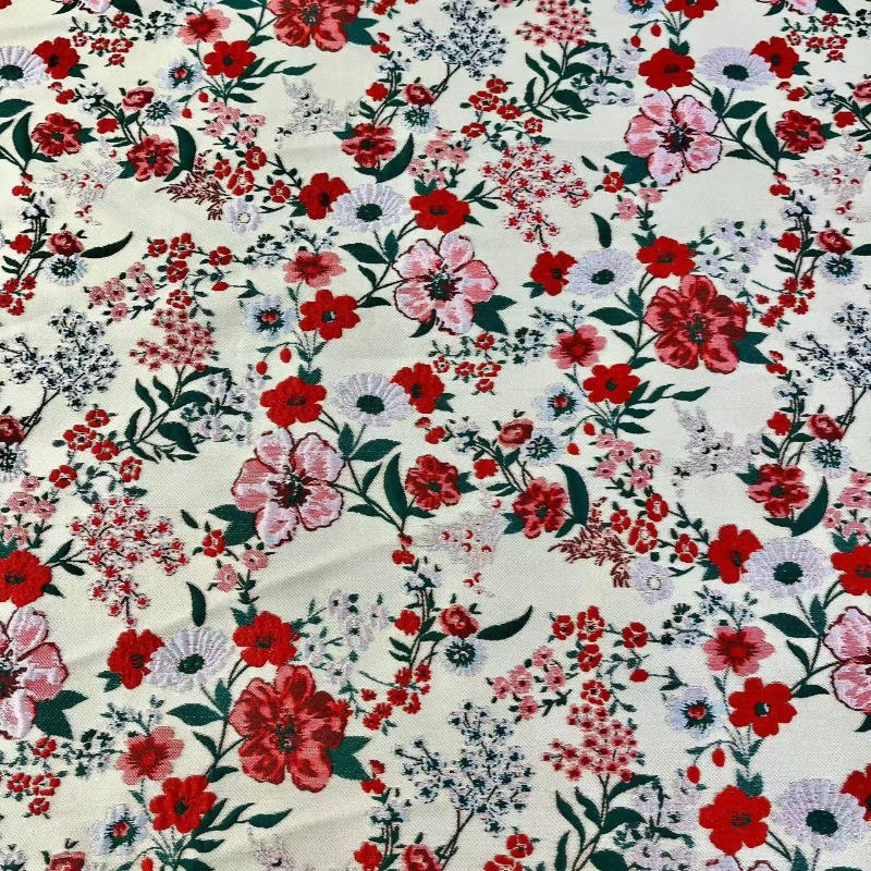 Красная ткань с мелким цветочн – обзор и цена Vintage Sewing Textile