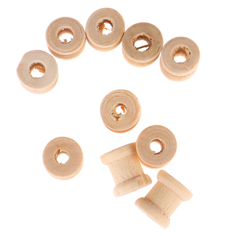 100 шт. деревянных пустых кату – обзор и цена Thread Bobbins Empty