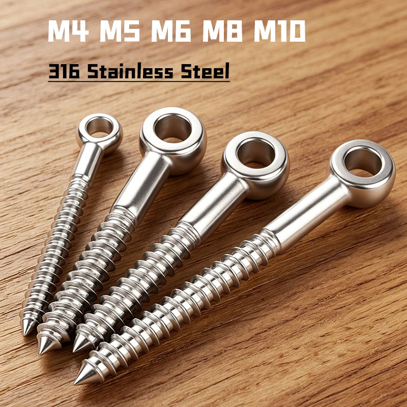 Саморезы-кольца M4-M10 из нерж – обзор и цена Hook Eye Fastener