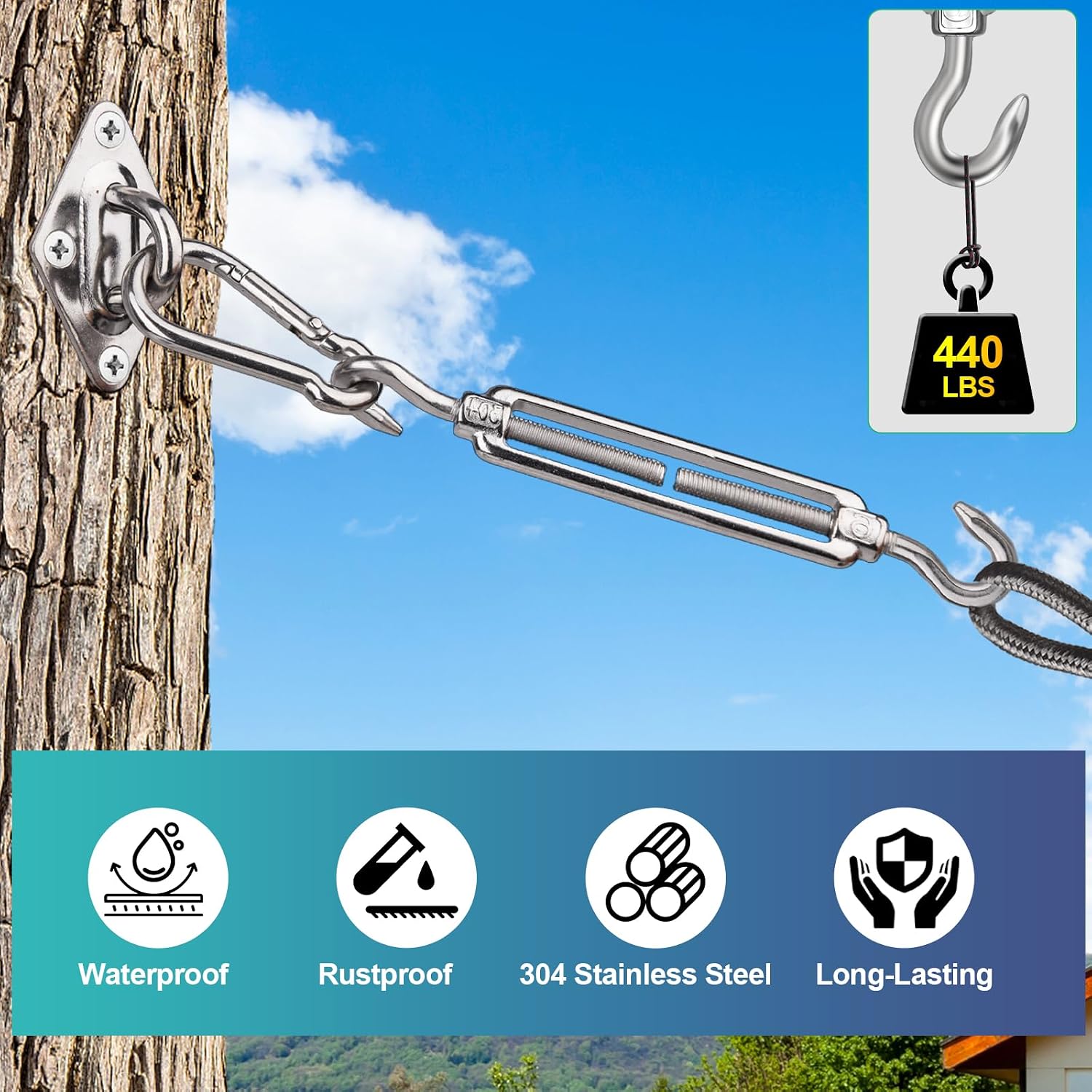 Талрепы OC-типа из нержавеющей – обзор и цена Hook Eye Fastener
