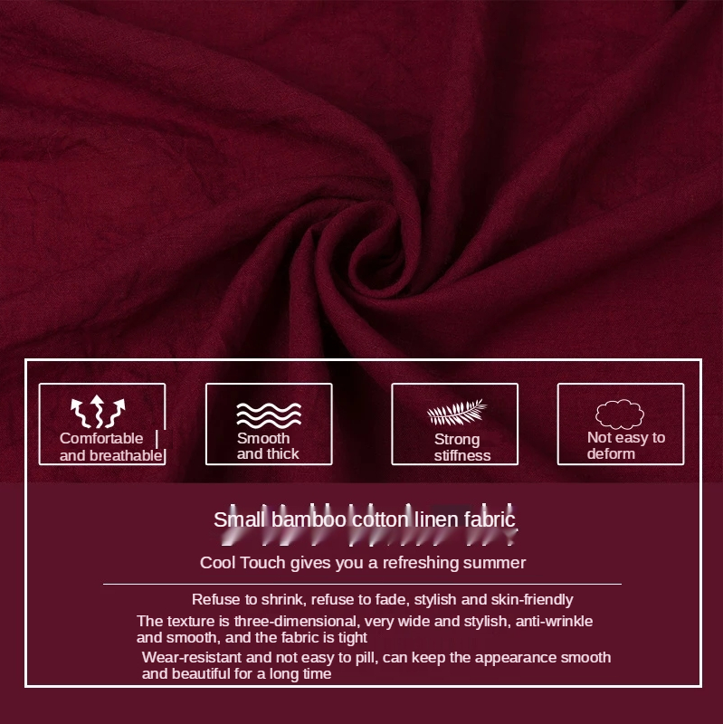 Тонкая бамбуковая льняная хлоп – обзор и цена Vintage Sewing Textile