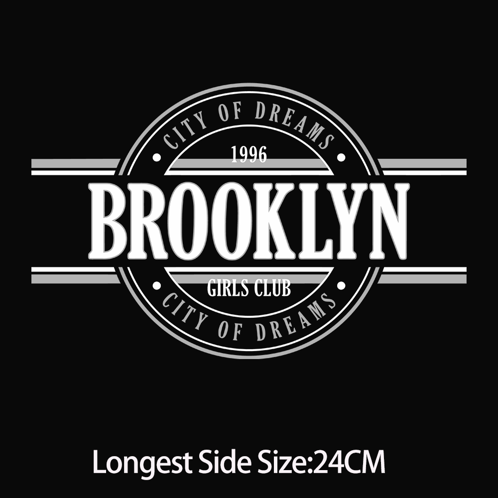 BROOKLYN, узор с именем америк – обзор и цена Velcro Sew On