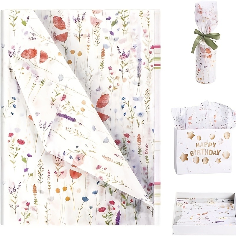 20 листов подарочной упаковочн – обзор и цена Pattern Tissue Paper